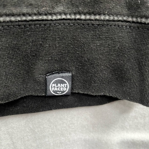 Plant Faced Black Crew Neck Sweatshirt Vegan I Don't Got No Beef Size S-M - Picture 6 of 8